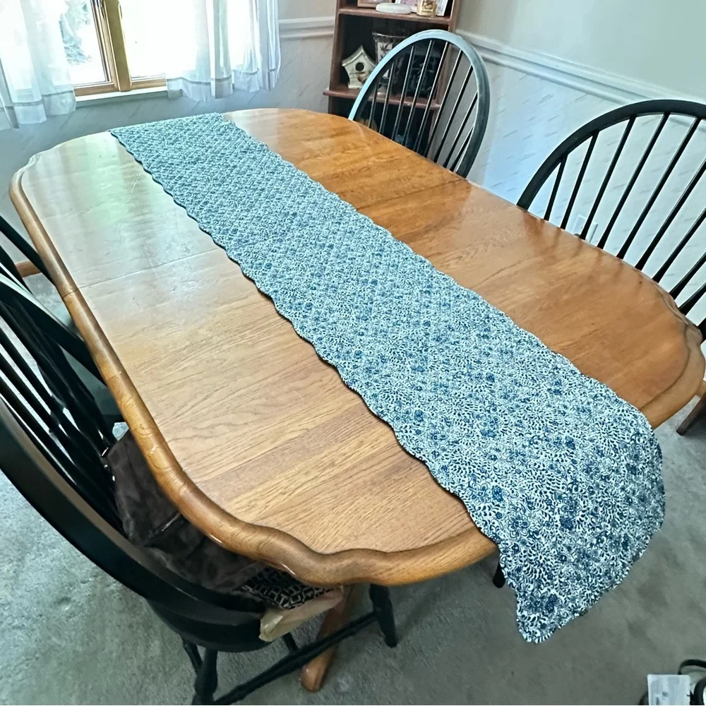Pioneer Woman Flea Market Collection Reversible Floral Quilted Table Runner